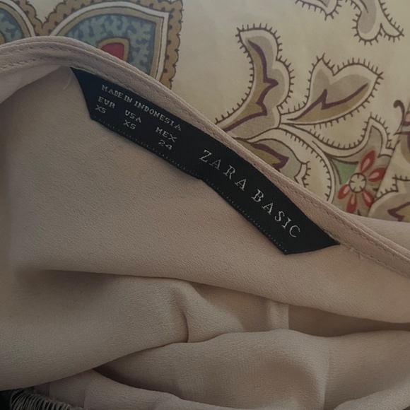 Zara Basics Two-Tone Sleeveless Ruffle Dress – Women’s Size XS - Picture 10 of 10